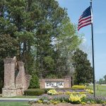Tree Lined Entrance to Crow Creek Golf Course